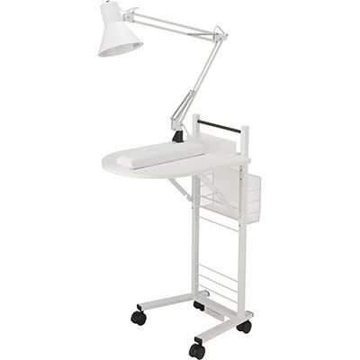 シンプリーネイルワゴン ライト付き ホワイト【メーカー直送】【お取り寄せ】