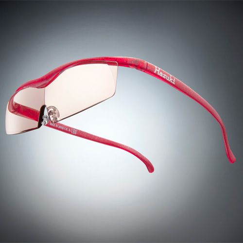 ●ハズキルーペ コンパクト カラーレンズ 1.85倍 ルビー(ラメ入) [改良版]【お取り寄せ】