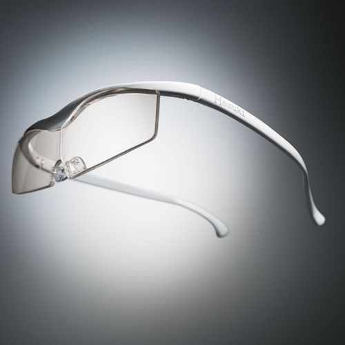 ●ハズキルーペ コンパクト カラーレンズ 1.6倍 白 [改良版]【お取り寄せ】