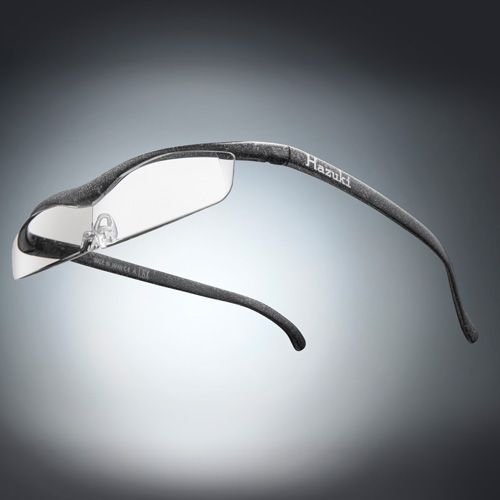 ●ハズキルーペ クール クリアレンズ 1.6倍 ブラックグレー(ラメ入) [改良版]【お取り寄せ】