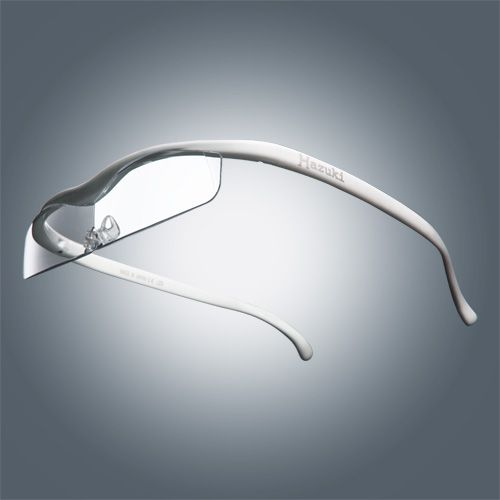 ●ハズキルーペ クール クリアレンズ 1.6倍 白 [改良版]【お取り寄せ】