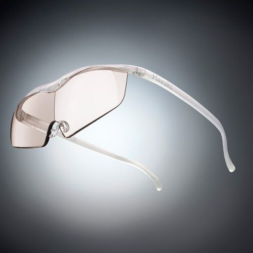 ●ハズキルーペ ラージ カラーレンズ 1.85倍 パール【お取り寄せ】