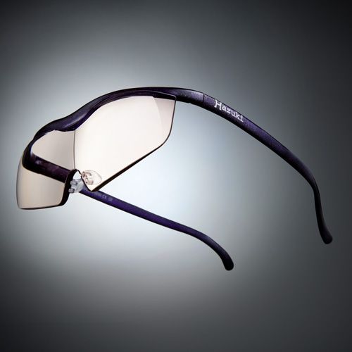 ●ハズキルーペ ラージ カラーレンズ 1.6倍 紫(ラメ入)【お取り寄せ】