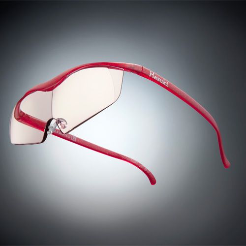 ●ハズキルーペ ラージ カラーレンズ 1.85倍 ルビー(ラメ入)【お取り寄せ】