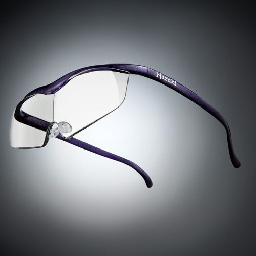 ●ハズキルーペ ラージ クリアレンズ 1.85倍 紫(ラメ入)【お取り寄せ】