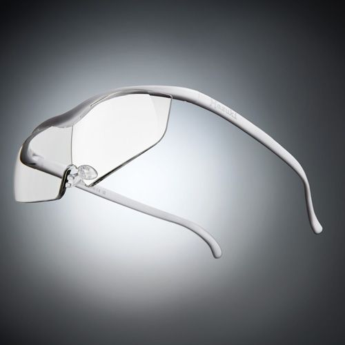 ●ハズキルーペ ラージ クリアレンズ 1.85倍 白【お取り寄せ】