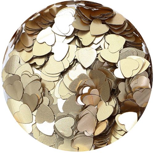 ハートホログラム クラッシー ゴールド 3mm【ゆうパケット】