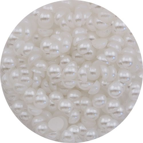 半球体パール ホワイト 2.5mm【ゆうパケット】
