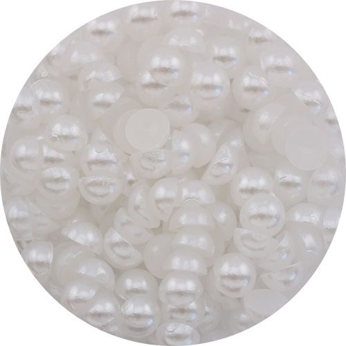 半球体パール ホワイト 3mm【ゆうパケット】