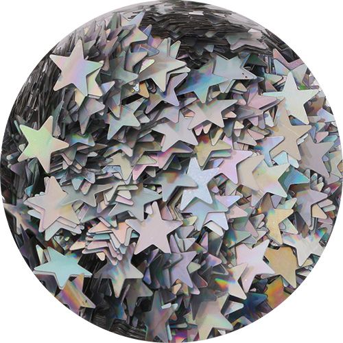 スターホログラム シルバー 4mm【お取り寄せ】【ゆうパケット】