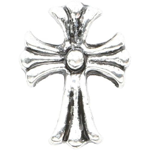 メタルパーツ クロス スモール シルバー【ゆうパケット】