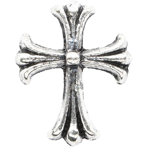 メタルパーツ クロス ミディアム シルバー【ゆうパケット】