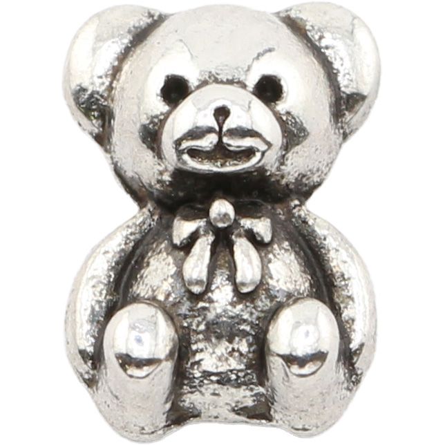 メタルパーツ ベアー シルバー【ゆうパケット】