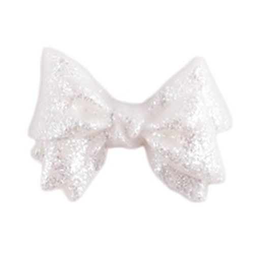 3Dリボン ショートパール ホワイト【お取り寄せ】【ゆうパケット】