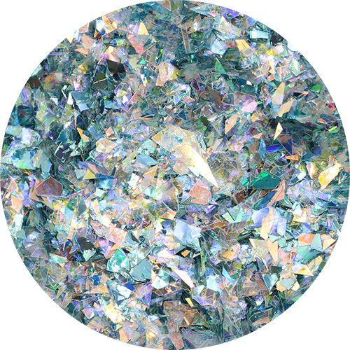 シャインMIXグリッター ランダムカットペールブルー【ゆうパケット】