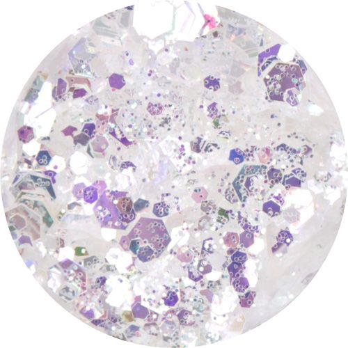 プリズムグリッター六角ホログラム入クリスタルライトピンク【お取り寄せ】【ゆうパケット】