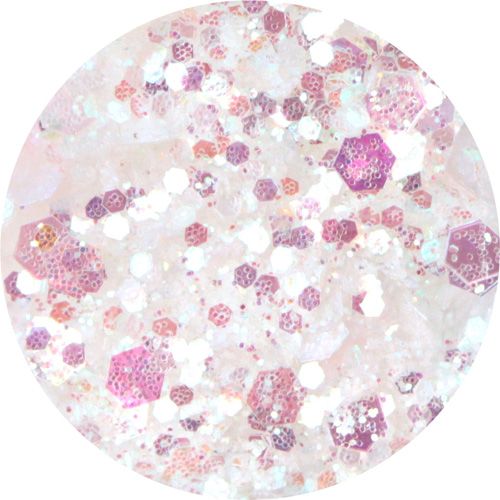 プリズムグリッター六角ホログラム入オーロラピンク【お取り寄せ】【ゆうパケット】