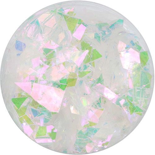 ランダムカットホログラム オーロラ エメラルド【お取り寄せ】【ゆうパケット】