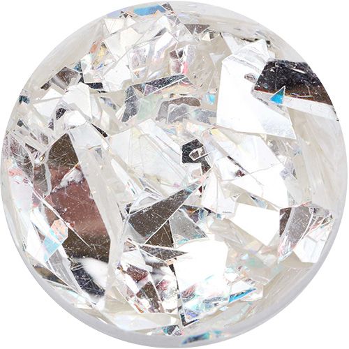 ランダムカットホログラム プリズムシルバー【ゆうパケット】