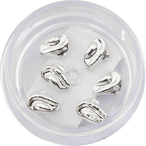 メタルパーツ リップル シルバー 6個【お取り寄せ】【ゆうパケット】