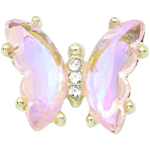 ゴールドフレーム クリスタルバタフライ オーロラ パープル【お取り寄せ】【ゆうパケット】