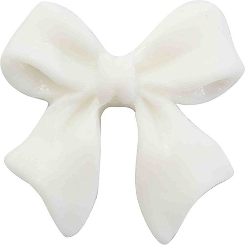 3Dリボン ミディアム ホワイト【ゆうパケット】