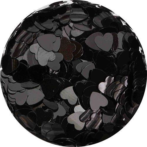 ハートホログラム ブラック 3mm【ゆうパケット】