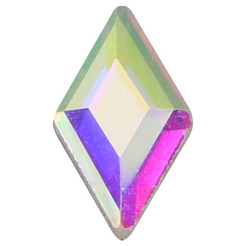 ガラスストーン ランバス オーロラ 5個 4×6(mm)【ゆうパケット】