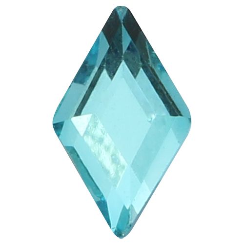 ガラスストーン ランバス ライトエメラルド 5個 4×6(mm)【お取り寄せ】【ゆうパケット】