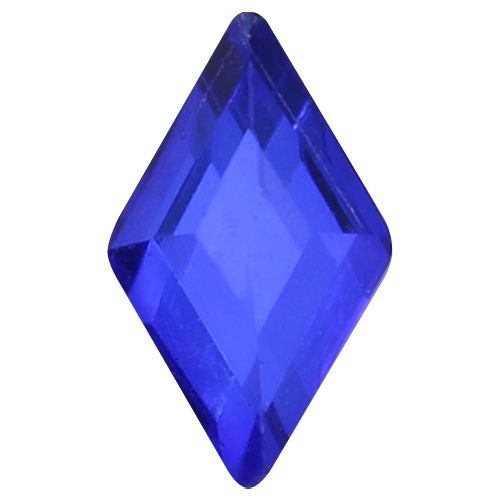 ガラスストーン ランバス ブルー 5個 4×6(mm)【お取り寄せ】【ゆうパケット】