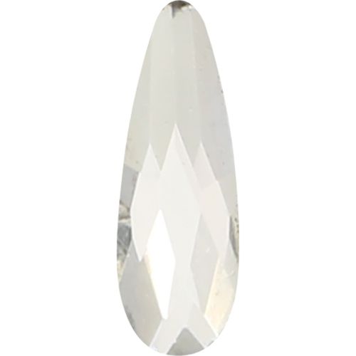 ガラスストーン ロングドロップ クリスタルクリアー 8個 2×6(mm)【ゆうパケット】