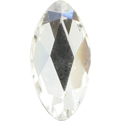 ガラスストーン リーフ クリスタルクリアー 5個 2×4(mm)【ゆうパケット】