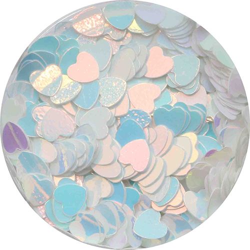 ハートホログラム オーロラブルー 3mm【ゆうパケット】