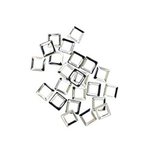 メタルスタッズ フレームスクエア シルバー L【お取り寄せ】【ゆうパケット】