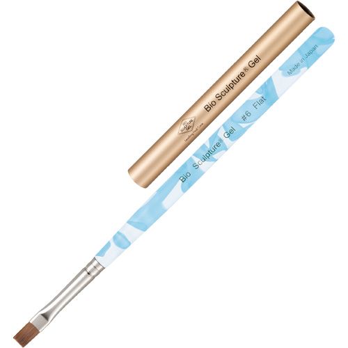 フラットブラシ#6 アクアマーブル(キャップ付)【ゆうパケット】