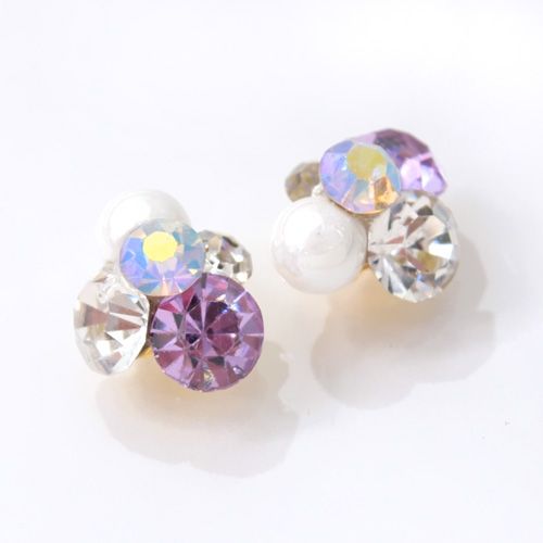 煌めきストーンRound S #1 L/Amethyst(ライトアメジスト)【ゆうパケット】