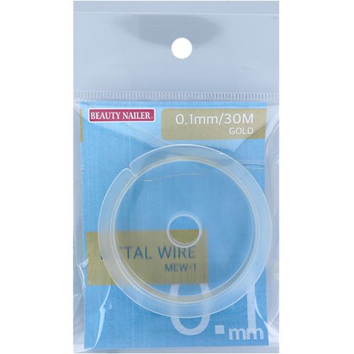 メタルワイヤー ゴールド 0.1mm 30M[MEW-1]【お取り寄せ】【ゆうパケット】