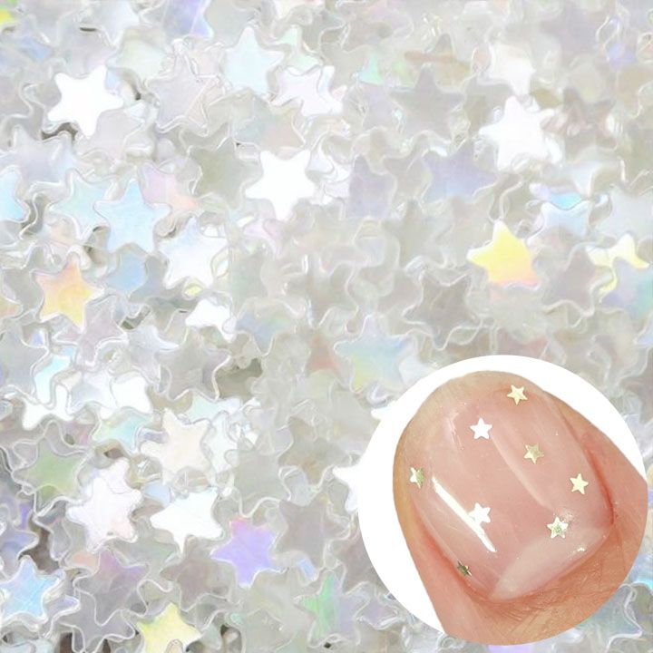 ハピホロ 1mm星ホログラム HG1105 クリアオーロラ【ゆうパケット】