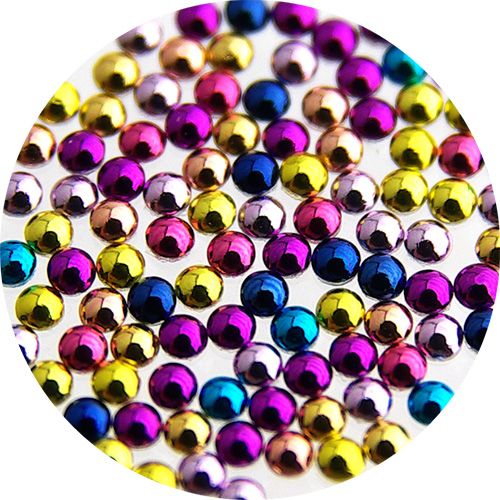 スタッズラウンド小粒 1.0mm マルチカラー【ゆうパケット】