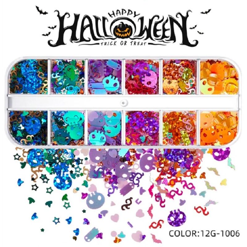 ハロウィンパーツSET　1006　ドクロ【ゆうパケット】