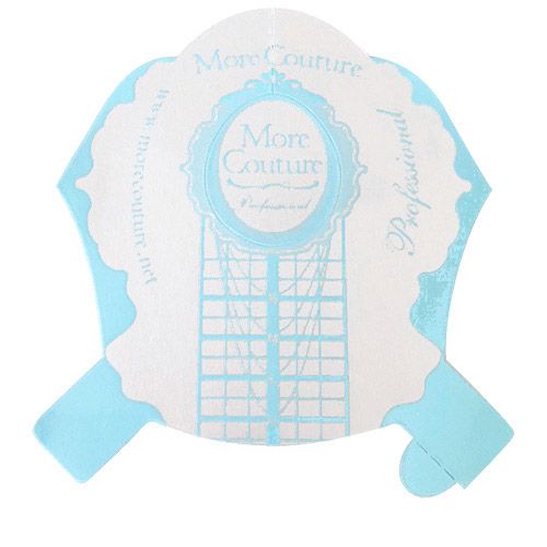 ●ネイルフォーム ブルー 100枚【ゆうパケット】