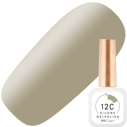 カルジェル 12C ノンワイプ スリーインワン ジェルポリッシュ8ml 01アッシュ フラッフィー マウス