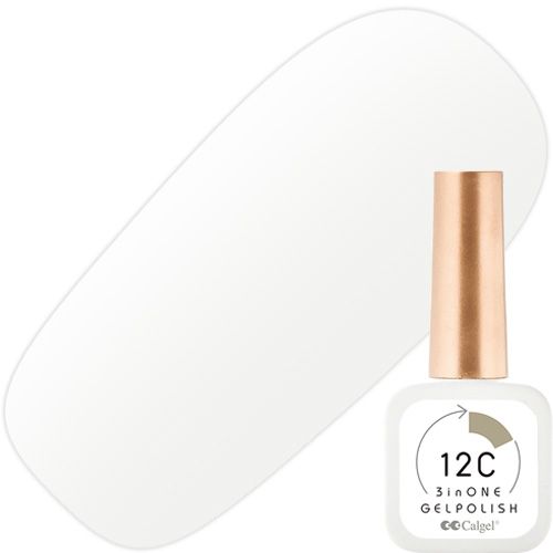 カルジェル 12C ノンワイプ スリーインワン ジェルポリッシュ8ml 08ミルク メリー ゴート【お取り寄せ】