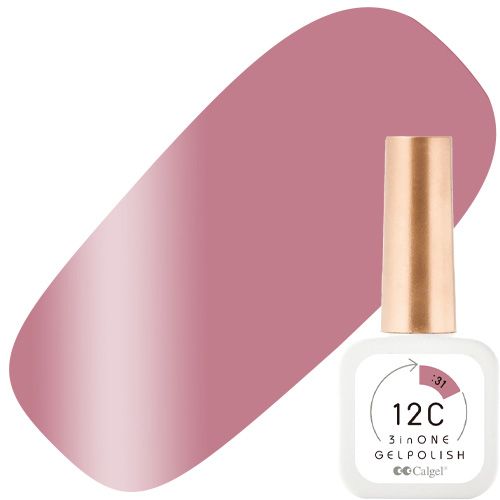 カルジェル 12C ノンワイプ スリーインワン ジェルポリッシュ8ml 31 ピンクサンドミニッツ ツチノエ【お取り寄せ】