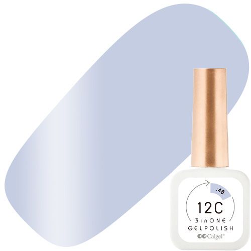 カルジェル 12C ノンワイプ スリーインワン ジェルポリッシュ8ml 46 ラベンダーシャワー ツチノト【お取り寄せ】