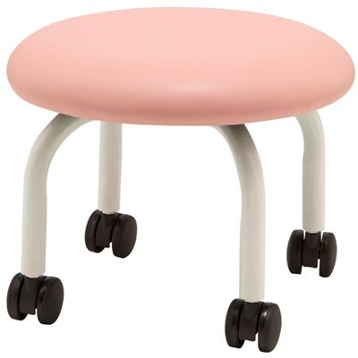 ミニスツール固定 ピンク【メーカー直送】【お取り寄せ】