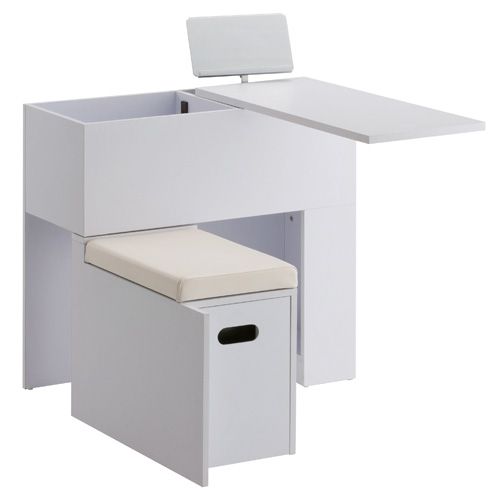 ネイルデスクロボットテーブル ホワイト【メーカー直送】【お取り寄せ】