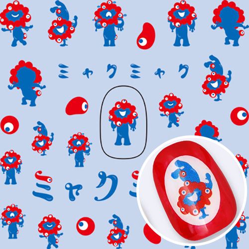 2025大阪・関西万博 ミャクミャク ネイルシール1【お取り寄せ】【ゆうパケット】