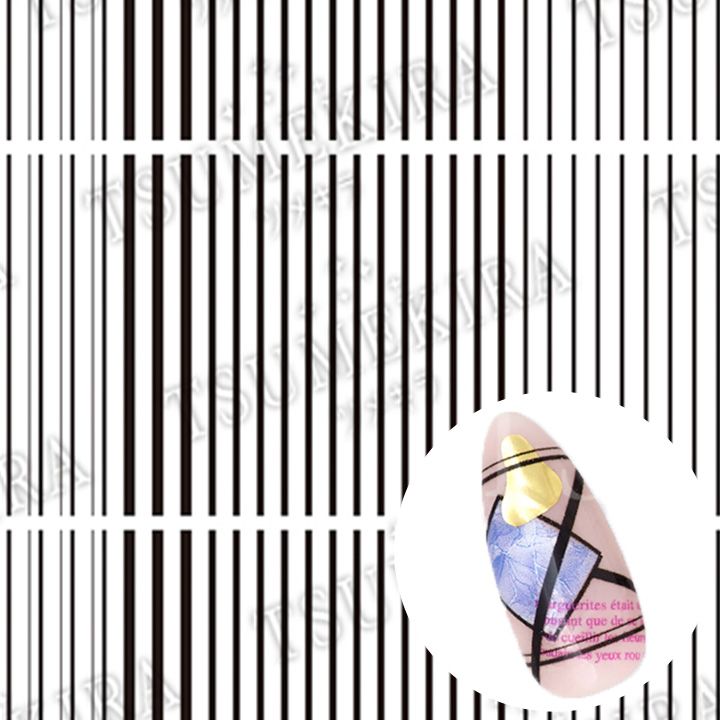 【es】ラインシール 黒【ゆうパケット】