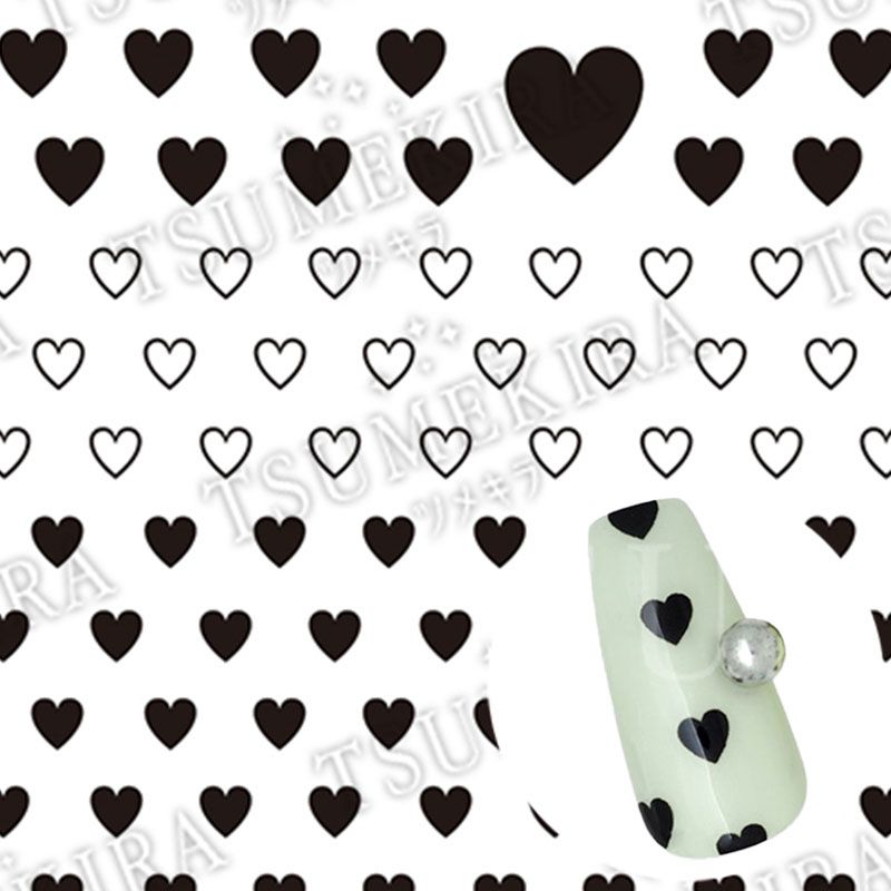 【es】MEGU NAIL プロデュース MEGUハート BLACK【お取り寄せ】【ゆうパケット】